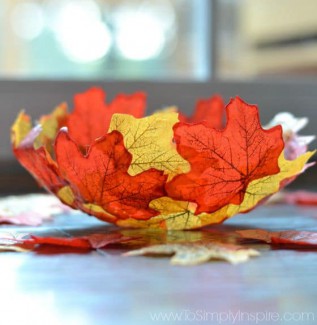 DIY Crafternoon - Thanksgiving Leaf Bowls