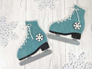 DIY Crafternoon - Felt Ice Skates