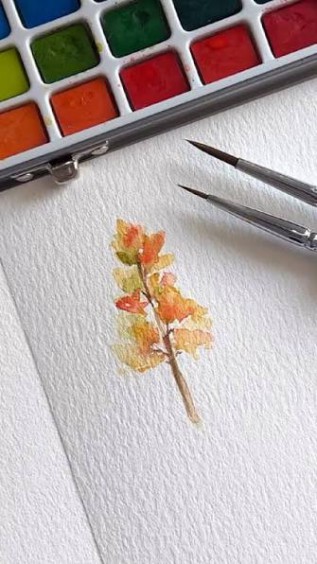 DIY Crafternoon - Fall Watercolor Paintings