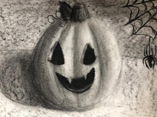 DIY Crafternoon - Spooky Charcoal Drawings