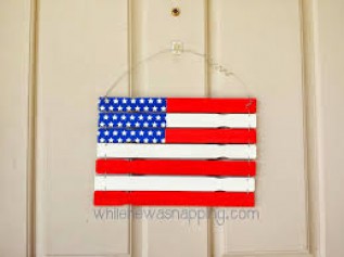 Paint Stick American Flag 