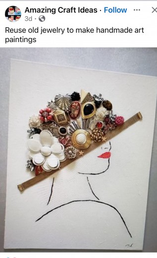 DIY Crafternoon - Jeweled Collages