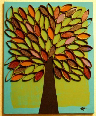 DIY Crafternoon - 3D Fall Tree Art