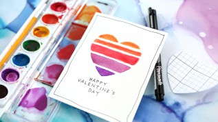 DIY Crafternoon - Painting Valentine Cards