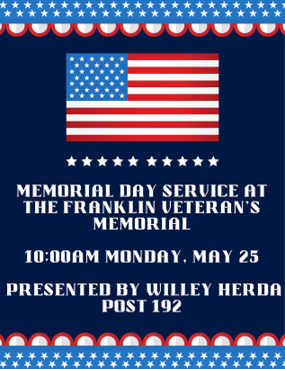 Memorial Day Service at Veterans Memorial