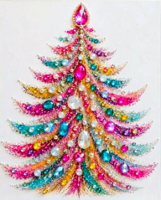 Gem Stone Holiday Art for Teens