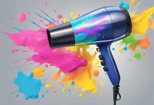 Blow Dryer Painting for Teens
