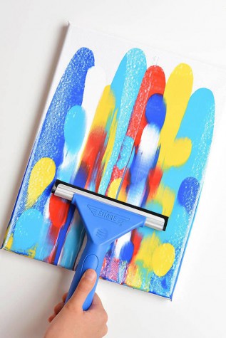 Acrylic Squeegee Painting for Teens - 1-2pm